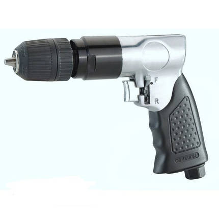 Пневматична дриль 3/8, 1800об/хв, реверс, самозажимних патрон AIRKRAFT AT-4031KLB, фото 1