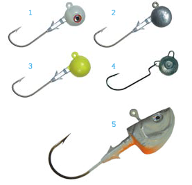 Рибальські гачки джиг-головки
