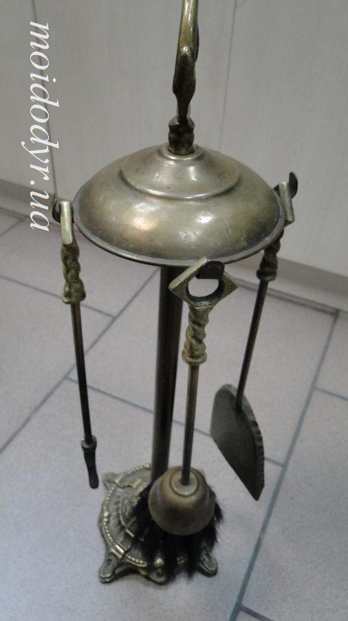 Набір латунний для каміну з 3-х предметів (латунь, 50 см)