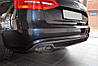 Дифузор спідниця накладка заднього бампера Audi A4 B8 (11-15) рестайл стиль S-line, фото 3