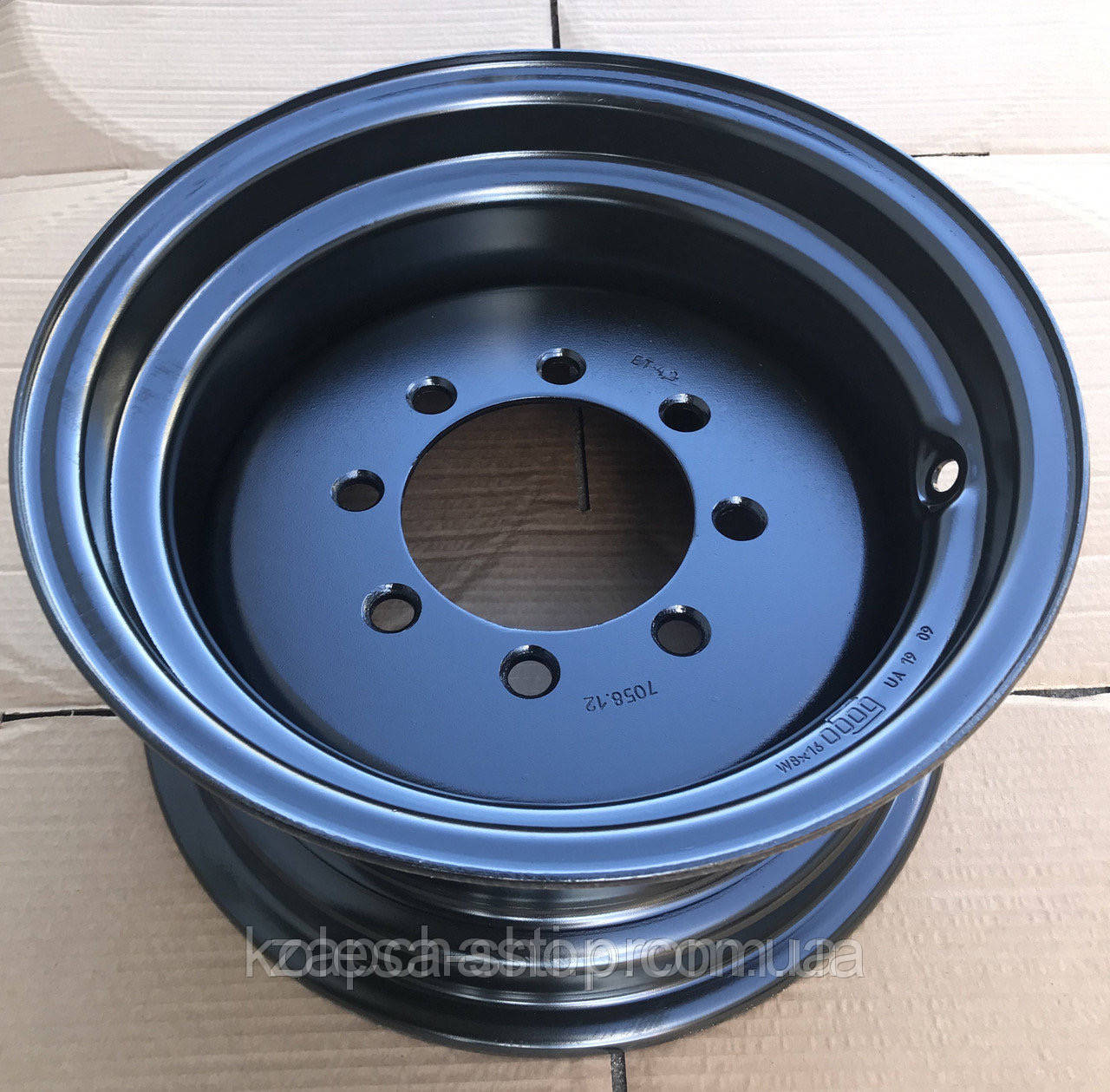 Колісний диск 8x16 на 8 шпильок для причепа, фото 1