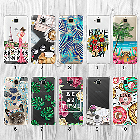 Силіконовий чохол з малюнком для Huawei Y6 Pro/Enjoy 5 (new collection)