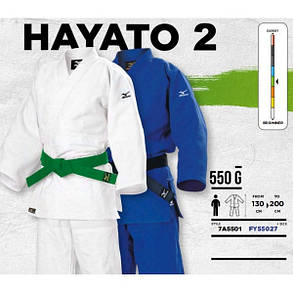 Кімоно для дзюдо Mizuno Hayato 2 Біле 7A5501-01Z, фото 2