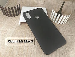 Чохол SMTT для Xiaomi Mi Max 3 — чорний матовий — термополіуретан