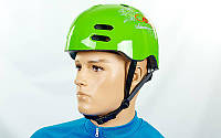 Шлем для ВМХ, Skating, Freestyle и экстремального спорта (форма Котелок, зеленый)