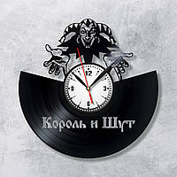 Король і Шут Музичний годинник Годинник КіШ Вінілова пластинка Подарунок для фаната Рок група Діаметр годинника 300 мм