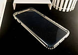 Силіконовий чохол RST для iphone 6/6s прозорий із посиленими бортами та заглушками, фото 3