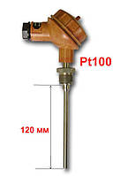 Термопреобразователь (датчик температуры) ТСП1-3-Pt100-В-3-120-6-70-Д-(-50...500) , длина, 120мм