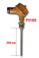 Термопреобразователь (датчик температуры) ТСП1-3-Pt100-В-3-320-8-70-Д-(-50...500) , длина 320мм