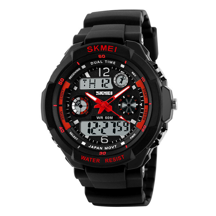 Skmei 0931 s-shock червоні чоловічі спортивні годинник