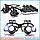 Бінокулярні окуляри-лупи Magnifier No9892G8KX (8 пар лінз) з Led-підсвіткою, фото 9