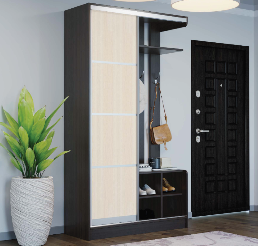 Передпокій - купе Лінда Комбі 4ДСП 120х40х220 см Mebel Star