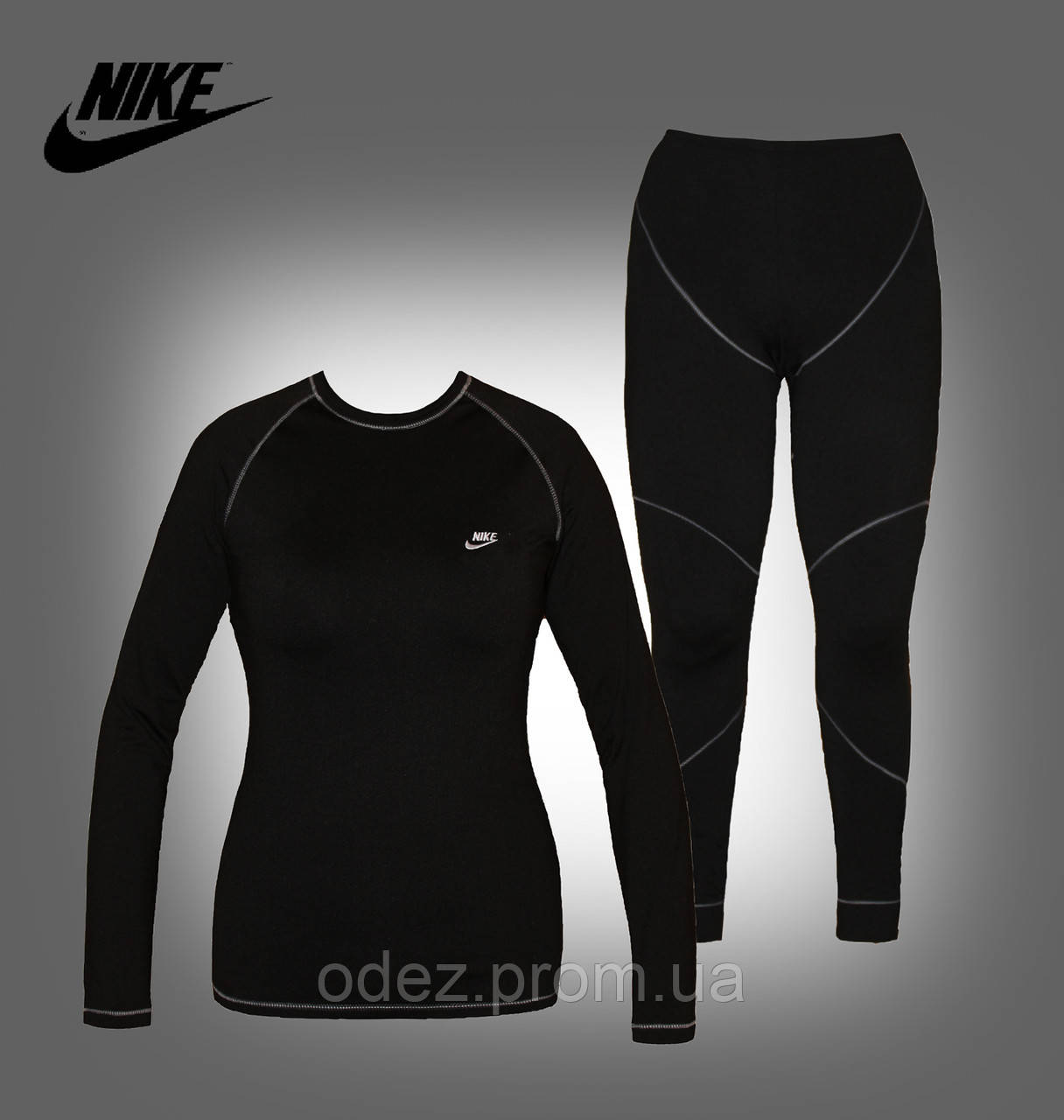 Термобілизна жіноча NIKE Pro Core FITTED LONG SLEEVE SHIRT active  комплект повсякденне.