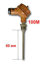 Термопреобразователь (датчик температуры) ТСМ1-3-100М-В-3-60-6-40-Д-(-50...150), длина 60 мм