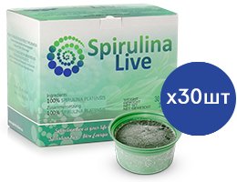 Жива спіруліна натуральна Spirulina (30 порцій/42 м). Тільки кур'єр по Києву. Новою поштою НЕ відправляємо!