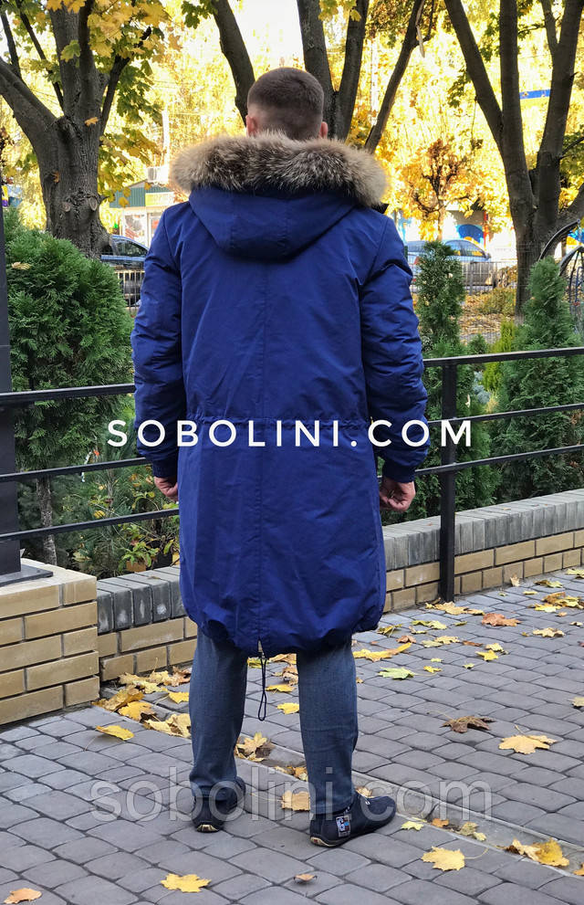 мужское пальто с мехом