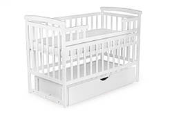 Ліжечко-трансформер Човник з шухлядою DeSon (TRANSFORMER), біле