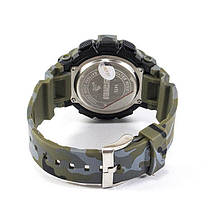 Чоловічі спортивні годинник Skmei 1472 Champion green camouflage / khaki / gray, фото 3