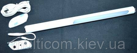 14-10-101. Лампа LED переносна з магнітним утримувачем, корпус метал, сенсорна кнопка, біла, фото 1