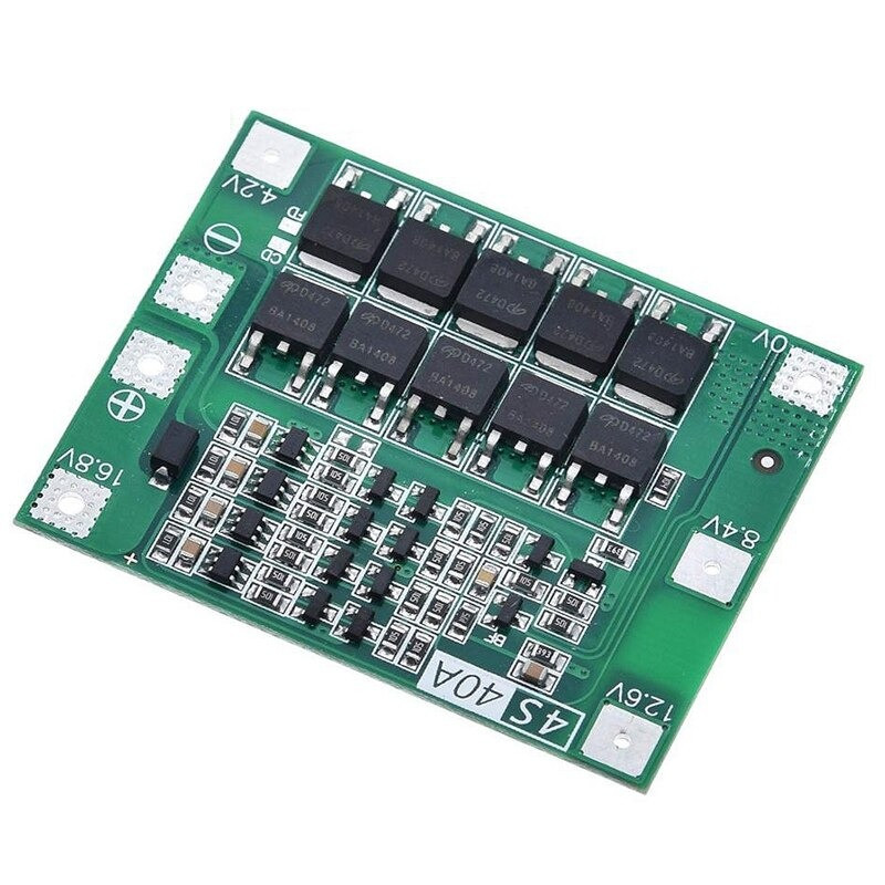 Контролер заряду - розряду акумуляторів 4-х Li-Ion, 40А, 18650, BMS 4S