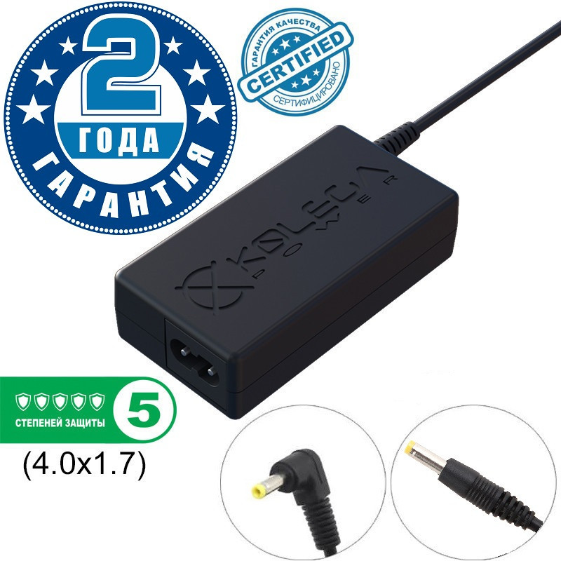 Блок живлення Kolega-Power для ноутбука Toshiba 19V 2.06 A 39W 4.0x1.7 (Гарантія 12 міс)
