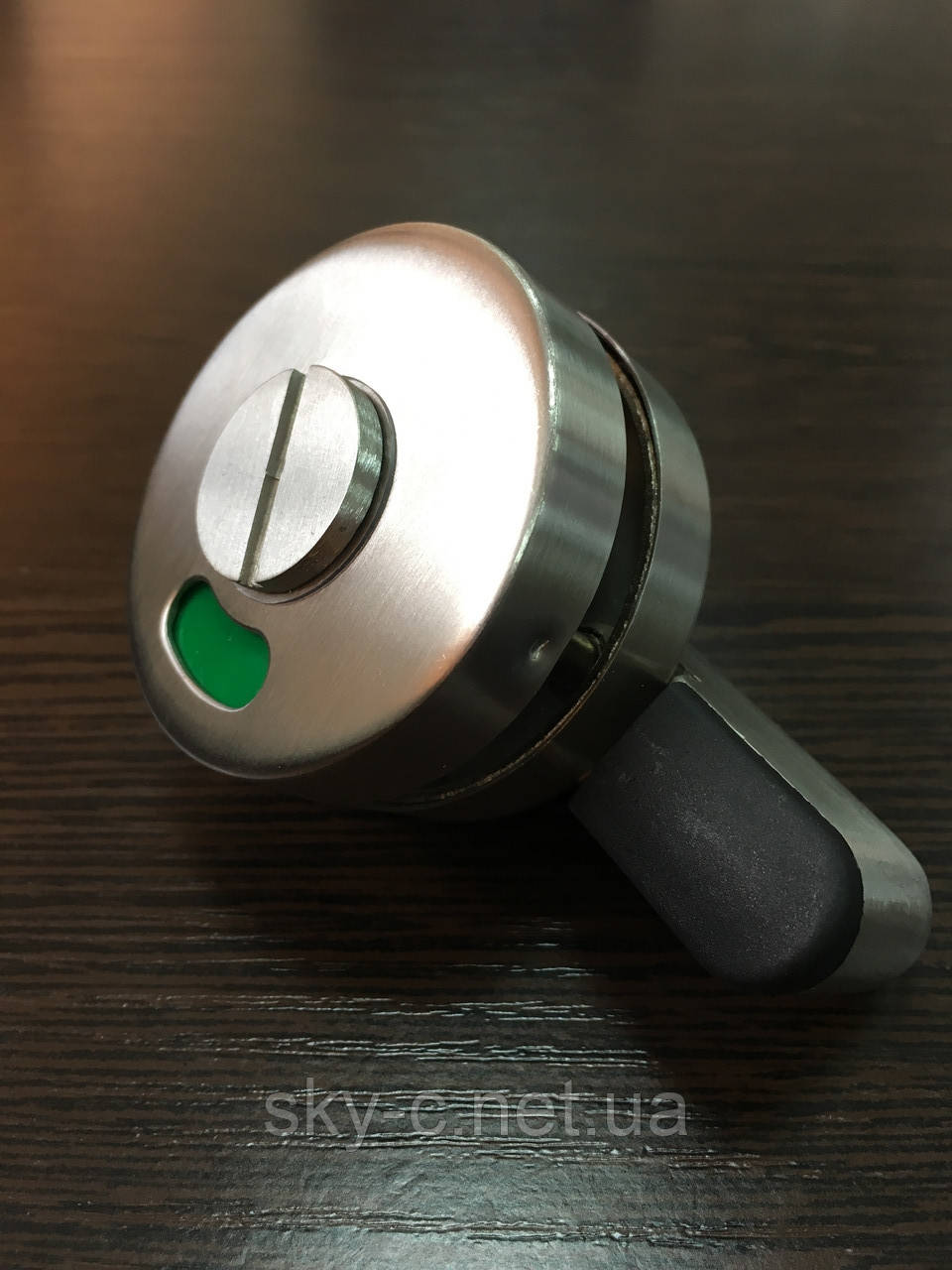 Засувка накладна WC з індикатором н/ж (2) / 18мм, фото 1