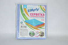 Серветка віскозна для прибирання Simply 3 шт.