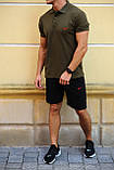Чоловічий літній комплект шорти та футболка поло Nike (Найк), фото 7
