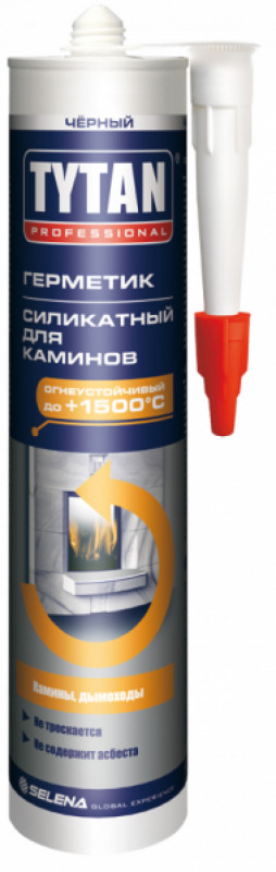 Герметик для камінів Tytan (чорний)