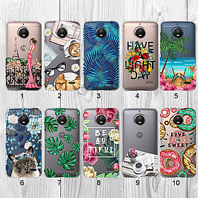 Силіконовий чохол з малюнком для Motorola Moto E4 XT1762 (new collection)