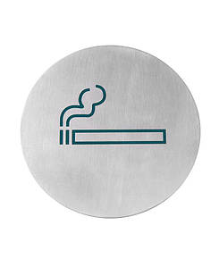 Табличка інформаційна "Місце для куріння", що самоклеїться, Ø16 см,Hendi