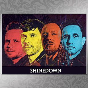 Плакат А3 Рок Shinedown 004