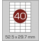 Набор этикеток самоклеящихся 100 листов А4 (40 шт на листе) 52,5х29,7мм - фото 1 - id-p124025964