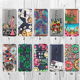 Силіконовий чохол із малюнком для Nokia 8 (new collection)