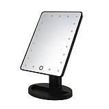 Косметичне дзеркало для макіяжу з LED-підсвіткою Large Mirror настільне, фото 6