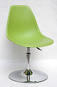 Стілець підйомно-поворотний на одній ніжці регульований Nik CH-Base Onder Mebli, колір зелений 41
