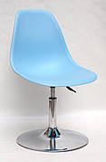 Стілець поворотний на одній ніжці регульований Nik CH-Base Onder Mebli, колір блакитний 50