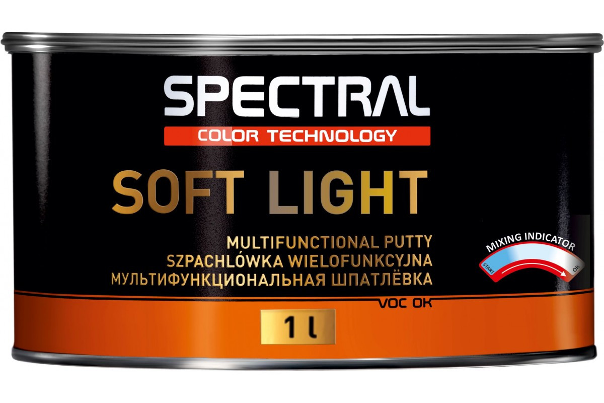 Мультифункциональная полиэфирная автомобильная шпатлевка SPECTRAL SOFT LIGHT 1л (Спектрал Софт Лайт) - фото 1 - id-p376374074