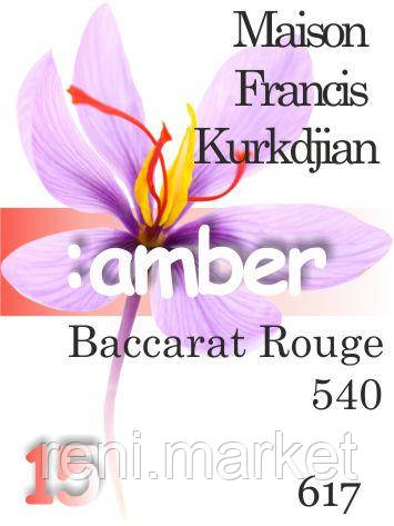 Парфумерна олія (617) версія аромату Мейсон Франсіс Куркджан Baccarat Rouge 540 — 15 мл композит у роллоні