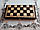 Дерев'яні шахи ручної роботи розмір 35 * 35 см, фото 7