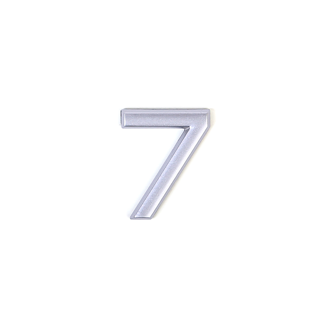 Номер пластиковий на двері Larvij цифра 7 матове срібло (LNP4MS#7)