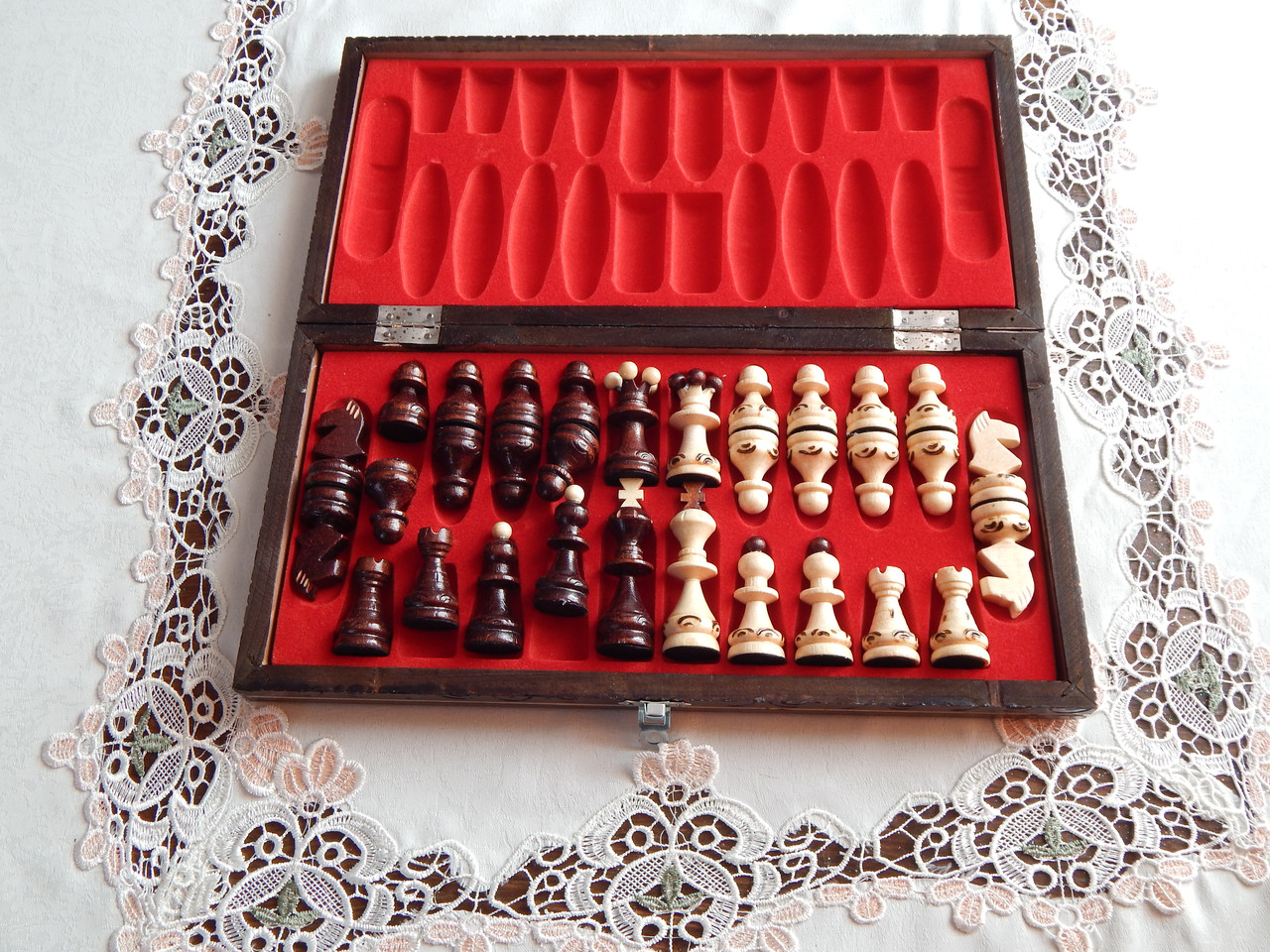 Дерев'яні шахи 42*42 см, фото 1
