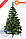 Сосна класика ПВХ штучна висота 2,4 м Noel, фото 3