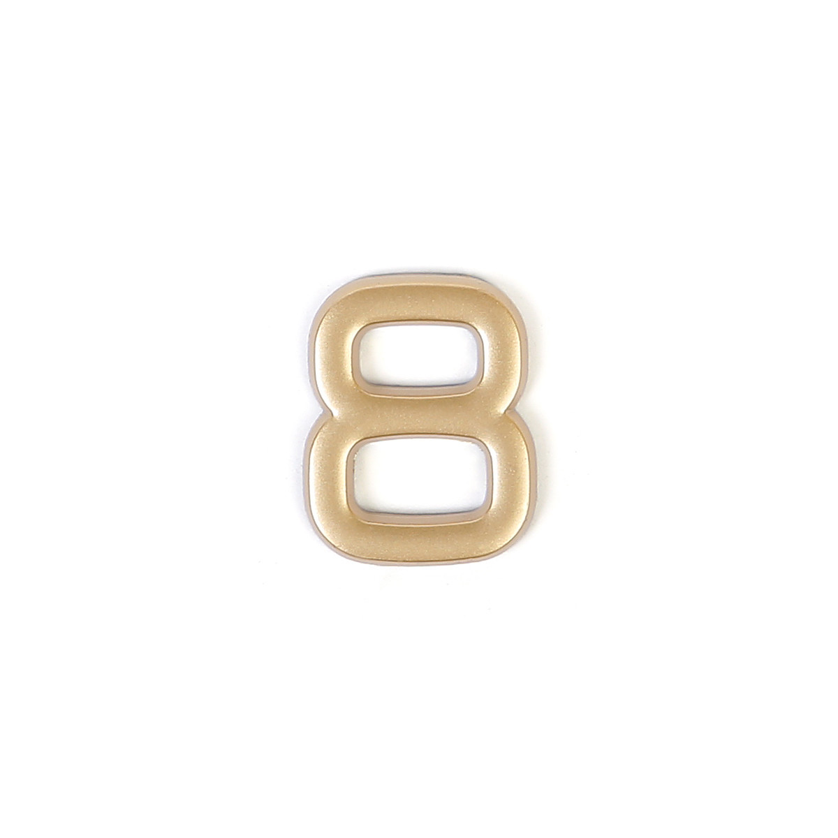 Номер пластиковий на двері Larvij цифра 8 матове золото (LNP4MG#8)