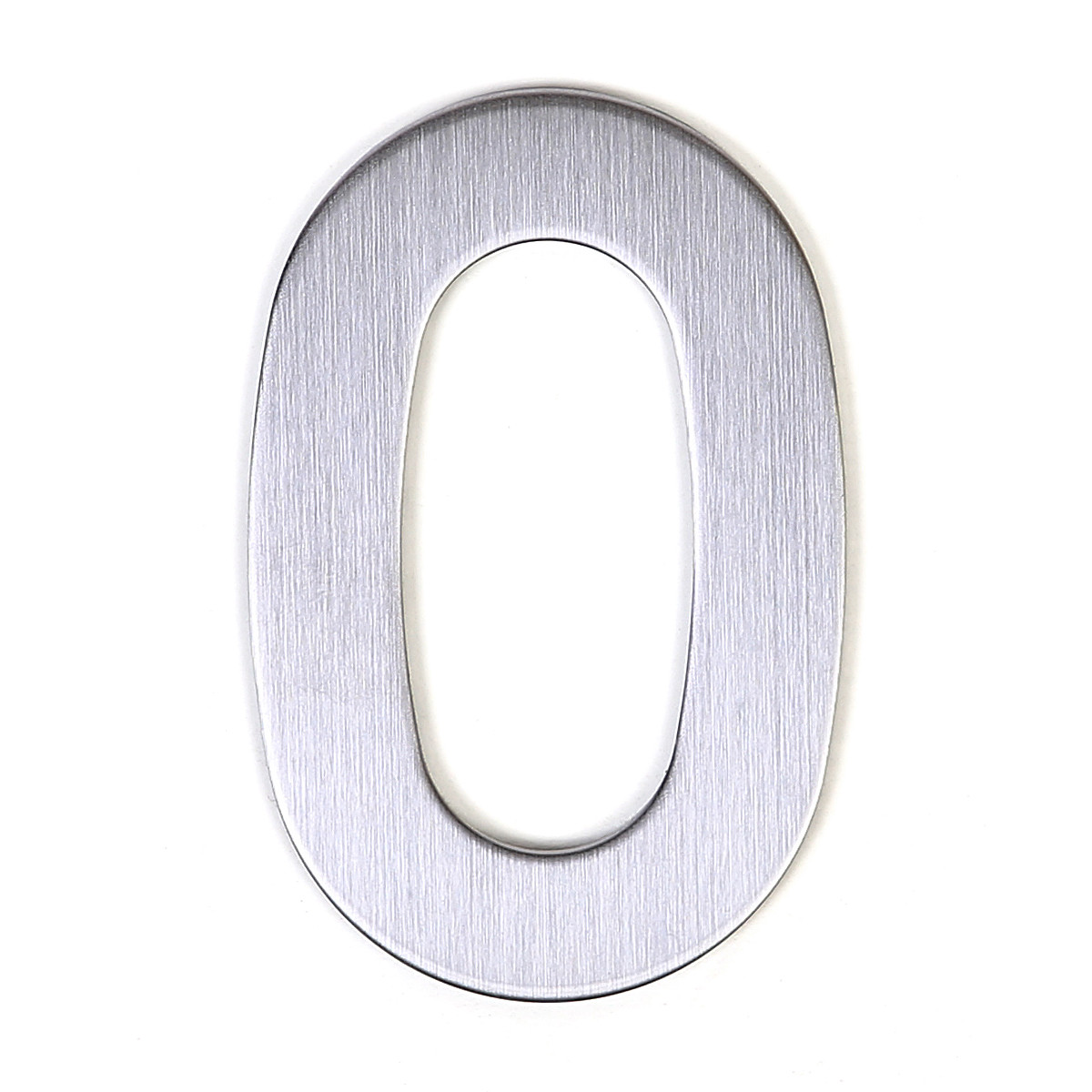 Номер на двері Larvij цифра 0 нержавіюча сталь (LNS4 SS #0)