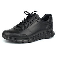 Кожаные черные кроссовки сникерсы мужская обувь Rosso Avangard Zedan Black Leather