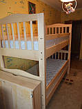 Двоярусне ліжко "Маряна" з ящиками (масив бука), фото 5