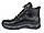 Зимові чорні шкіряні трекінгові черевики на овчині чоловіче взуття Rosso Avangard Pro Lomerflex Black Leather, фото 2