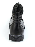 Зимові чорні шкіряні трекінгові черевики на овчині чоловіче взуття Rosso Avangard Pro Lomerflex Black Leather, фото 5
