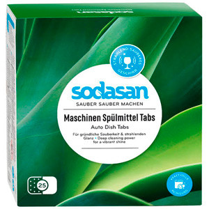 Органічні таблетки для посудомийних машин Sodasan 25 шт